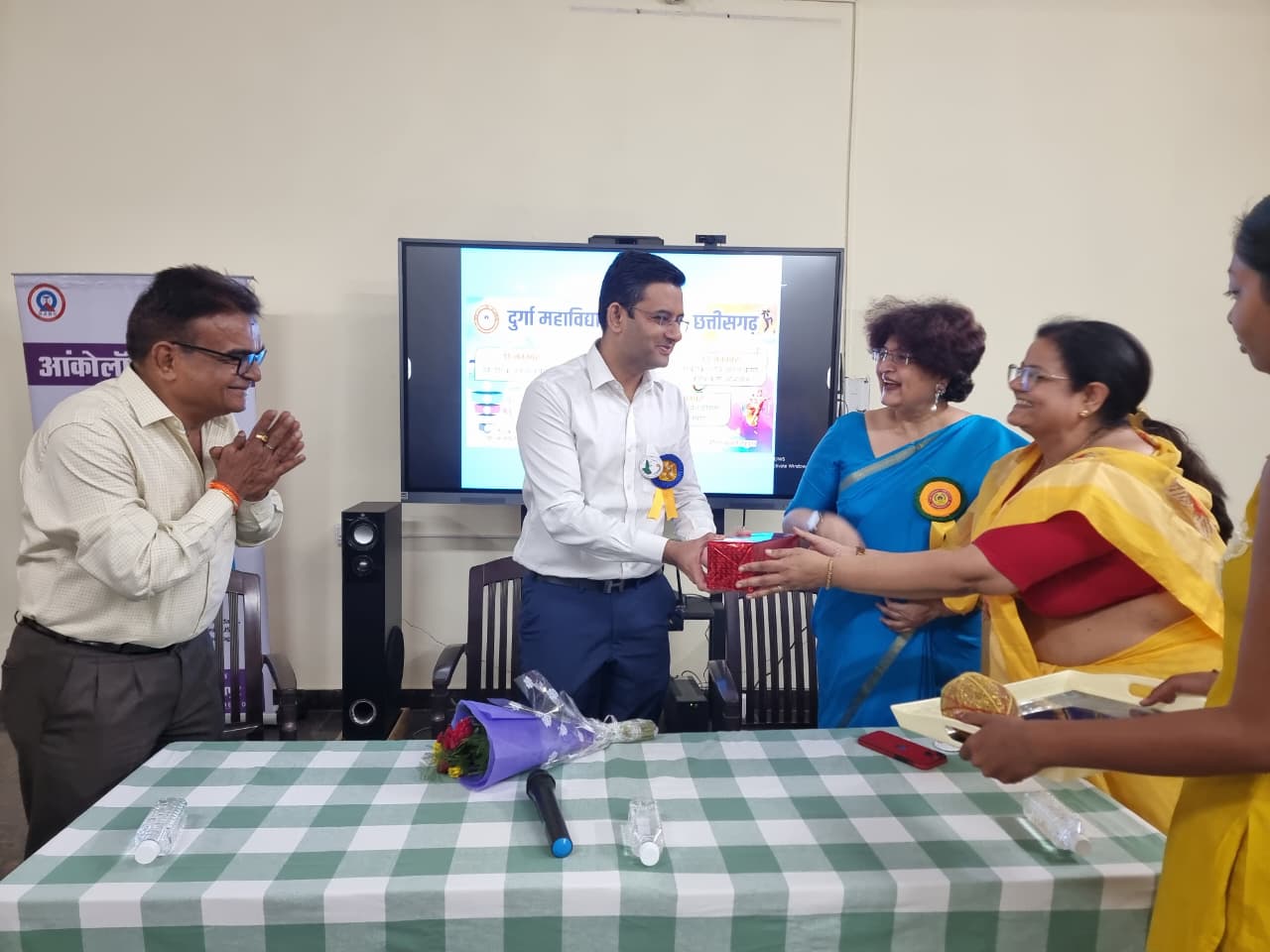 Dr. Ravi Jaiswal felicitated at an academic event